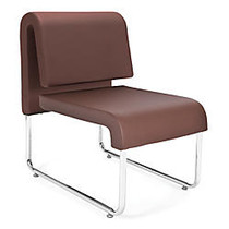 OFM Uno Lounge Chair, 20 1/2 inch;H x 28 1/2 inch;W x 28 1/2 inch;D, Brown