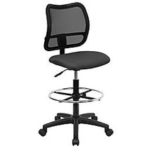 Flash Furniture Mid-Back Mesh Drafting Chair, Gray/Black