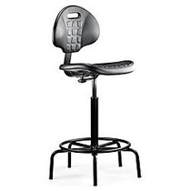 Neutral Posture Geo Spider-Base Stool, 42 inch;H x 25 inch;W x 25 inch;D, Black