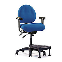 Neutral Posture; E-Series&trade; Mid-Back Stool With Nextep; Footrest, 40 inch;H x 26 inch;W x 26 inch;D, Navy