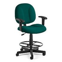 OFM Comfort Series Superchair Task Chair With Drafting Kit, Teal/Black