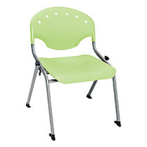 OFM Rico Student Stack Chair, 30 inch;H x 22 inch;D x 24 inch;W, Lime Green/Silver, Set Of 6