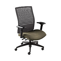 Global; Loover Weight-Sensing Synchro Chair, Mid-Back, 39 inch;H x 25 1/2 inch;W x 24 inch;D, Sandcastle/Black