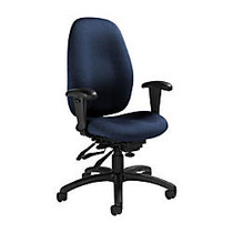 Global; Malaga Multi-Tilter Chair, High-Back, 41 inch;H x 26 inch;W x 25 inch;D, Admiral/Black