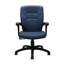 Global; Synopsis Tilter Chair, Mid-Back, 39 1/2 inch;H x 24 1/2 inch;W x 26 1/2 inch;D, Admiral/Black