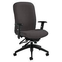 Global; Truform Medium-Back Multi-Tilter Adjustable Chair, 38 1/2 inch;H x 26 inch;W x 25 inch;D, Graphite