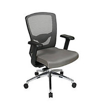 Office Star; Pro-Line II Ergonomic ProGrid Mesh-Back Chair, 42 inch;H x 26 1/2 inch;W x 27 3/4 inch;D, Gray