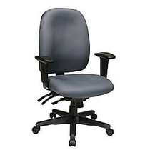 Office Star; Work Smart Ergonomic Multifunction High-Back Chair, 38 1/4 inch;H x 25 inch;W x 25 1/5 inch;D, Gray/Black