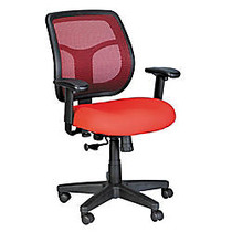 Raynor; Eurotech Apollo Mesh/Fabric Synchro Tilt Task Chair, 38 1/2 inch;H x 20 inch;D, Black Frame, Red Fabric