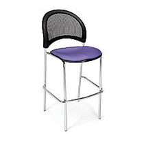 OFM Stars And Moon Caf&eacute;-Height Chairs, Lavender/Chrome, Set Of 2