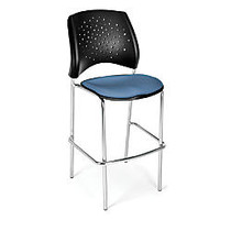 OFM Stars And Moon Caf&eacute;-Height Stack Chairs, Cornflower Blue, Set Of 2