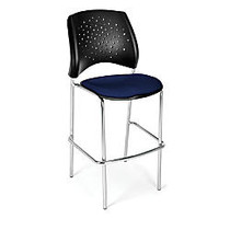 OFM Stars And Moon Caf&eacute;-Height Stack Chairs, Navy, Set Of 2