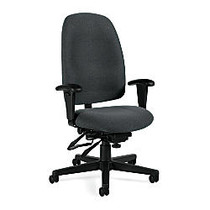 Global; Granada Multi-Tilter High-Back Chair, 43 inch;H x 26 inch;W x 23 inch;D, Cabernet/Black