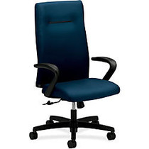 HON; Ignition&trade; Executive Fabric High-Back Chair, 47 1/2 inch;H x 27 1/2 inch;W x 38 inch;D, Mariner/Black