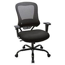Lorell&trade; Mesh High-Back Chair, Black