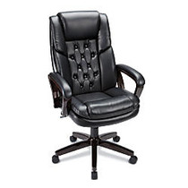Realspace; Caldwell Executive High-Back Bonded Leather Chair, Black