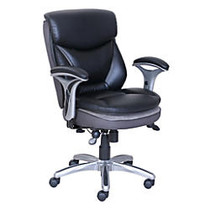 Serta Smart Layers Trade Hensley Executive Big Tall Chair Black Silver Office Wagon