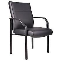 Boss; Mid-Back Guest Chair, 35 1/2 inch;H x 26 inch;W x 25 1/2 inch;D, Black