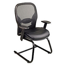 Office Star&trade; Matrex Mesh Back Guest Chair, 37 1/4 inch;H x 24 1/2 inch;W x 25 1/2 inch;D, Black Frame, Black Mesh