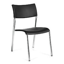 Offices To Go&trade; Guest Chair, 31 1/2 inch;H x 21 inch;W x 18 inch;D, Black/Chrome