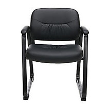 OFM Essentials Side Chair, Black/Black