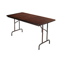 Alera Folding Table, Rectangular, 29 inch;H x 60 inch;W x 30 inch;D, Walnut/Brown