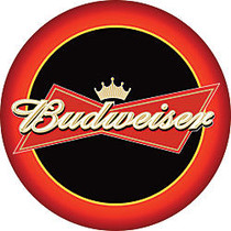 Budweiser; Pub Table, Round, 28 inch; Diameter, Red