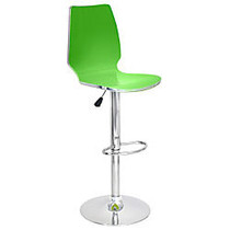 Lumisource Danata Bar Stool, Green/Silver