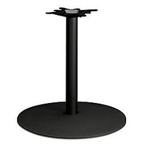 HON; 65% Recycled Single-Column Hospitality Table Base, 27 7/8 inch;H x 22 inch;W x 22 inch;D, Black