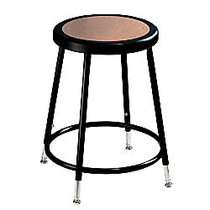 National Public Seating Adjustable Hardboard Stools, 19 - 26 1/2 inch;H, Black, Set Of 5