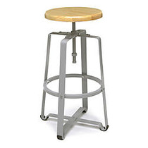 OFM Endure Series Tall Stool, Maple/Gray