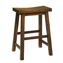 Powell; Saddle Counter Stool, Honey Brown