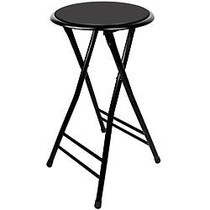 Trademark Global Home Collection Cushioned Folding Stool, 24 inch;