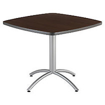 Iceberg CafeWorks Cafe Table, Square, 30 inch;H x 36 inch;W x 36 inch;D, Walnut