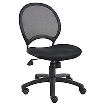 Boss Office Products Mesh Task Chair, 38 1/2 inch;H x 25 inch;W x 25 inch;D, Black