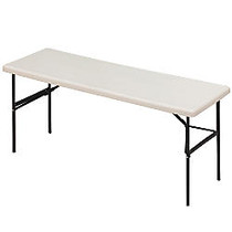 Iceberg IndestrucTable TOO&trade; 1200-Series Folding Table, 29 inch;H x 72 inch;W x 24 inch;D, Platinum