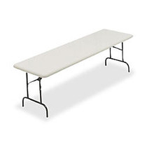 Iceberg IndestrucTable TOO&trade; 1200-Series Folding Table, 29 inch;H x 96 inch;W x 30 inch;D, Platinum