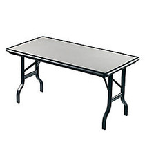 Iceberg IndestrucTable&trade; Folding Table, 30 inch; x 96 inch;, Granite