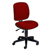 HON; ComforTask; Multi-Task Chair, 40 1/2 inch;H x 24 inch;W x 34 1/4 inch;D, Black Frame, Burgundy Fabric