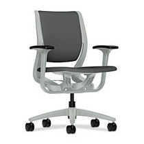 HON; Purpose Fabric Mid-Back Chair, Iron Ore/Platinum