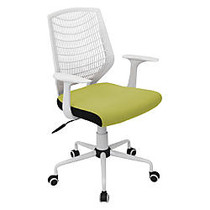 Lumisource Network Fabric Office Chair, Lime Green/White