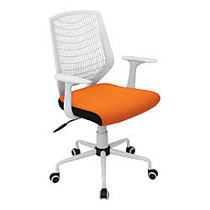 Lumisource Network Mid-Back Chair, Orange/White