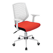 Lumisource Network Mid-Back Chair, Red/White