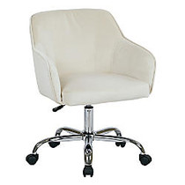 Office Star&trade; Avenue Six; Bristol Task Chair, Fabric, Oyster Velvet/Silver