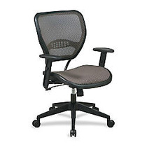 Office Star&trade; Matrex Mesh Back Task Chair, 42 inch;H x 27 inch;W x 26 1/2 inch;D, Black Frame, Latte Fabric