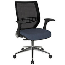 Office Star&trade; Pro-Line II ProGrid Fabric High-Back Chair, Brackle Blue/Black/Silver