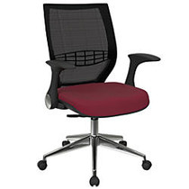 Office Star&trade; Pro-Line II ProGrid Fabric High-Back Chair, Cabernet/Black/Silver