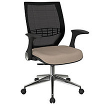Office Star&trade; Pro-Line II ProGrid Fabric High-Back Chair, Cotton/Black/Silver