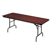 Iceberg Premium Folding Table, Rectangular, 29 inch;H x 60 inch;W x 30 inch;D, Mahogany/Brown