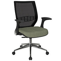 Office Star&trade; Pro-Line II ProGrid Fabric High-Back Chair, Sage/Black/Silver